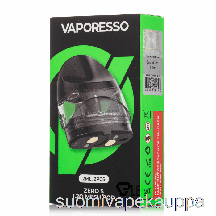 Vape Kauppa Vaporesso Zero S Vaihtokotelot 1.0ohm Zero S Pods